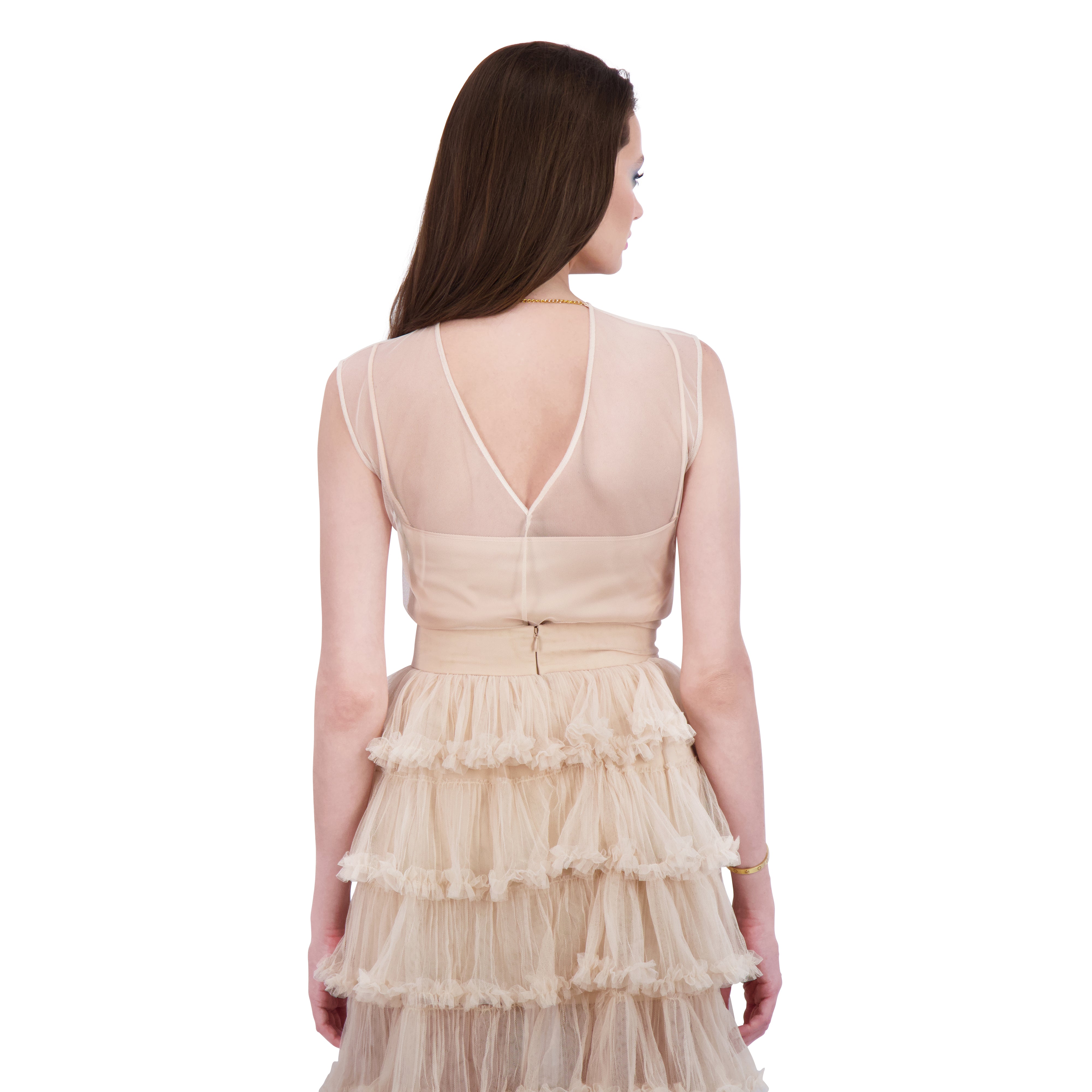 Gilded Fairy Tulle Top (with V Back)