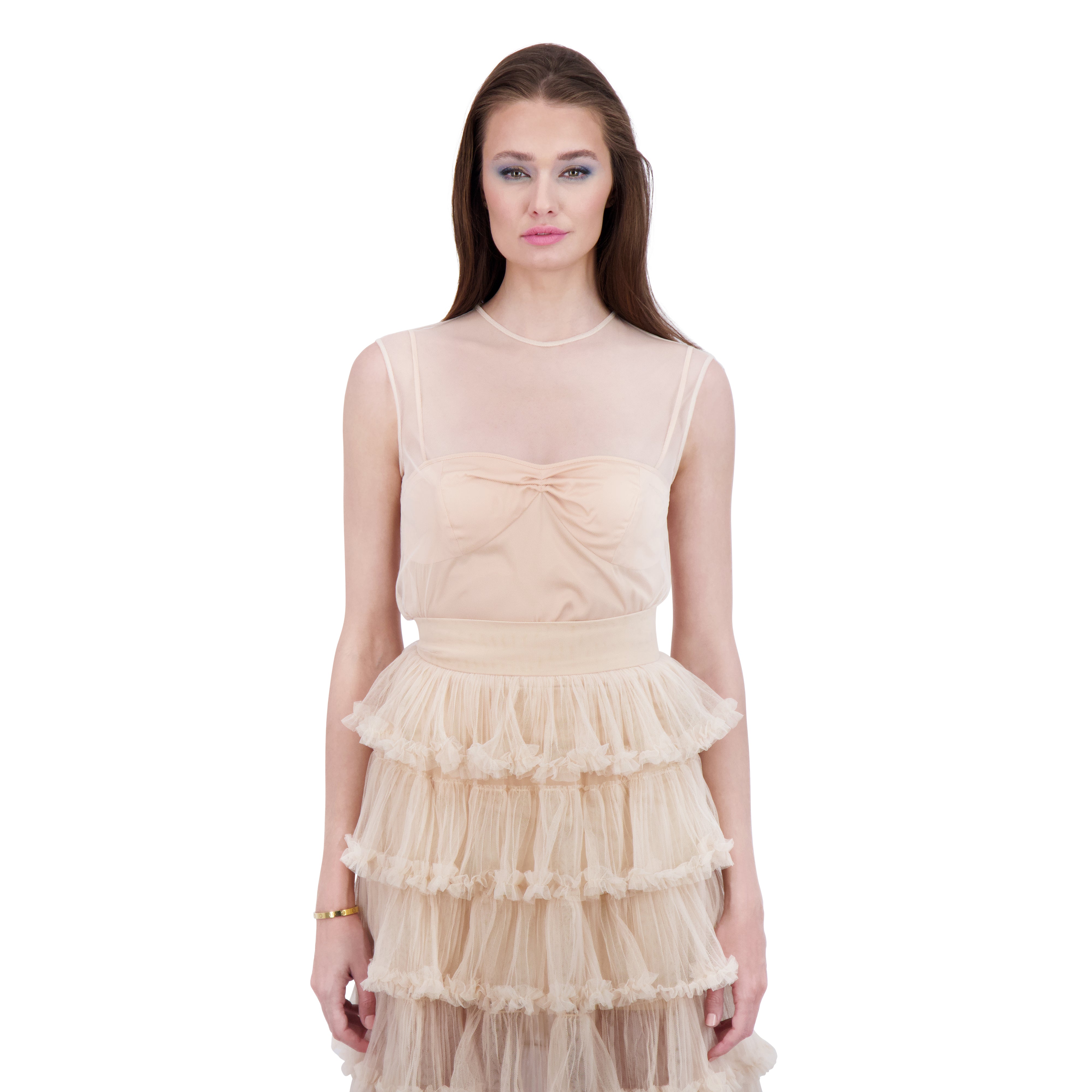 Gilded Fairy Tulle Top (with V Back)