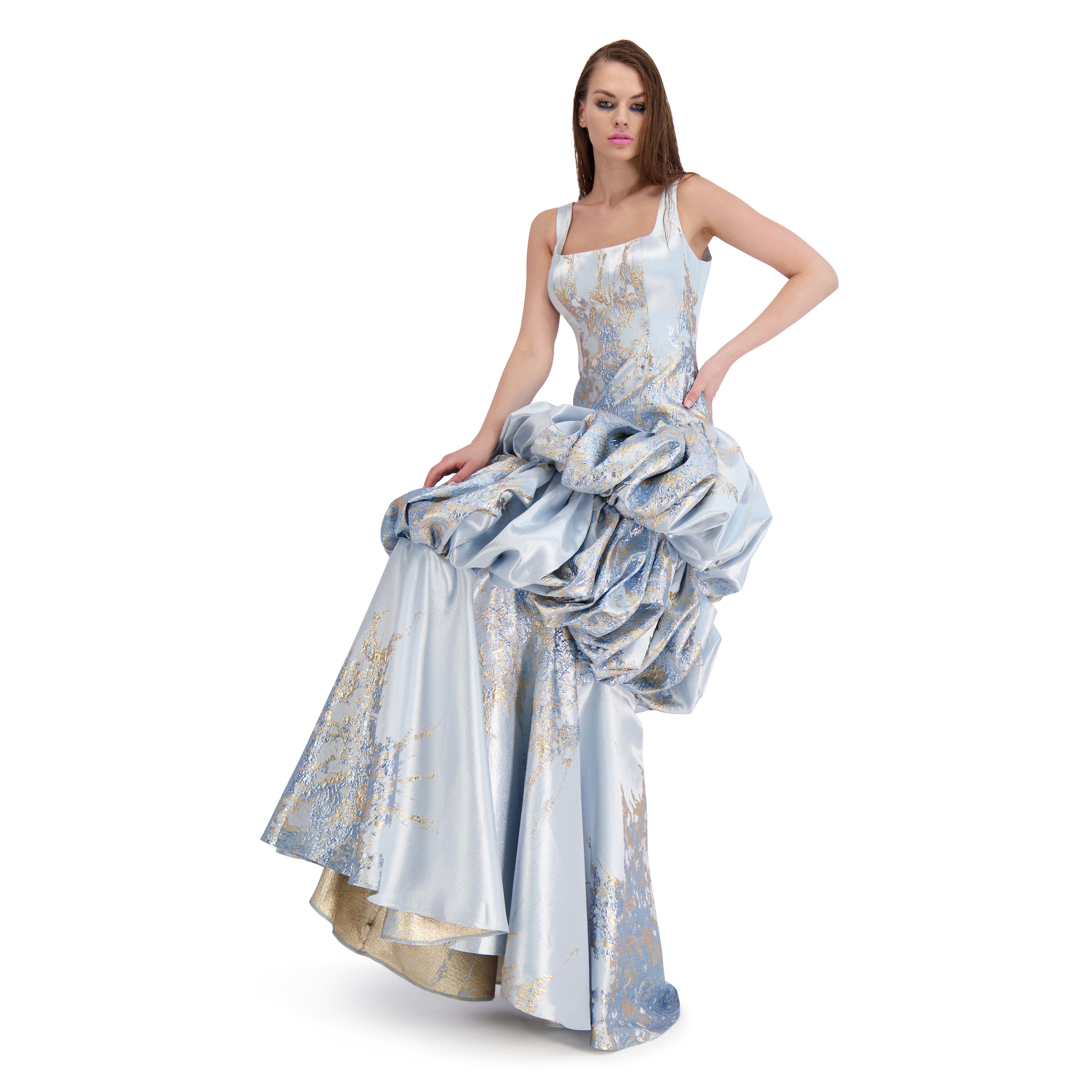 Cinders Brocade Gown