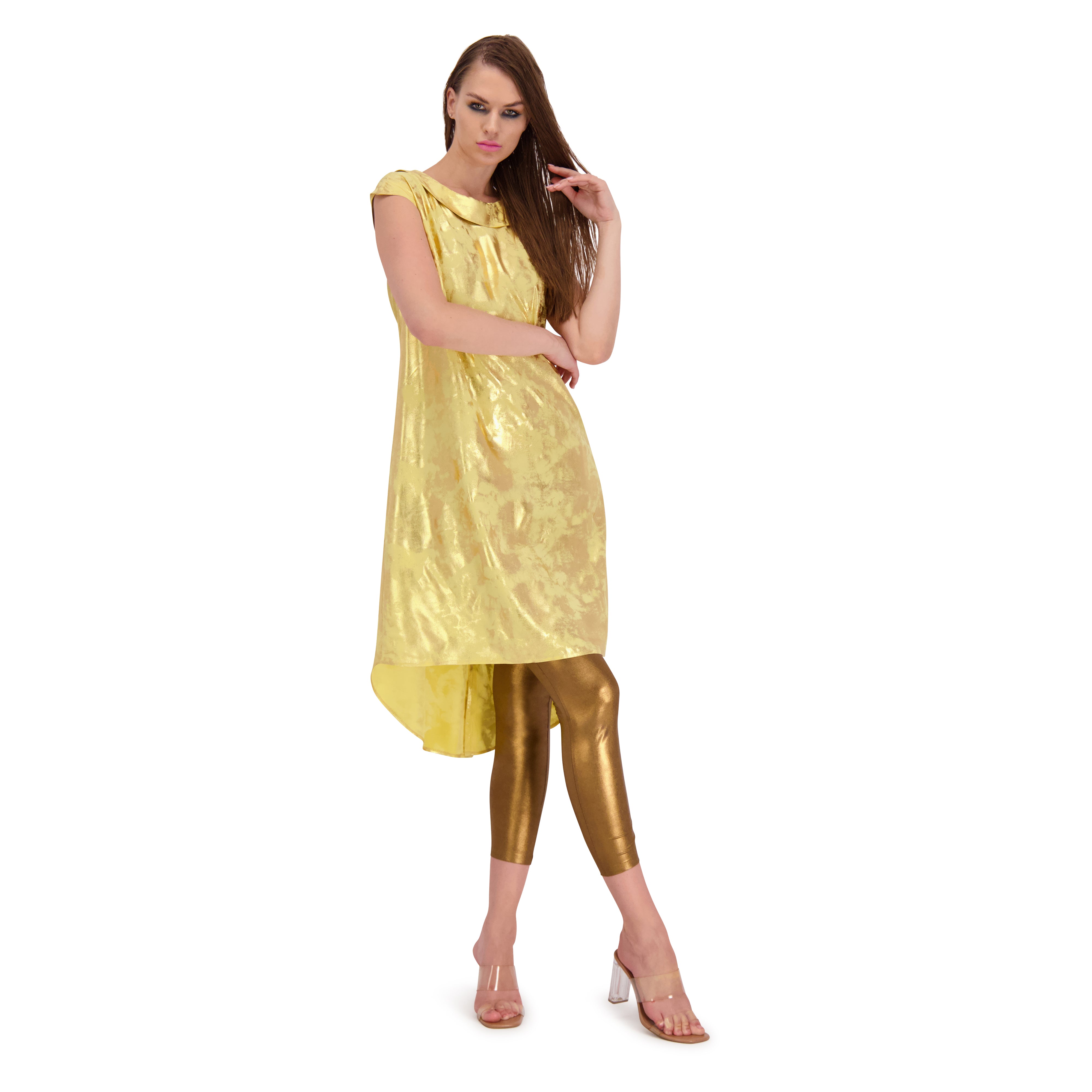 Sundance Gold Shift Dress