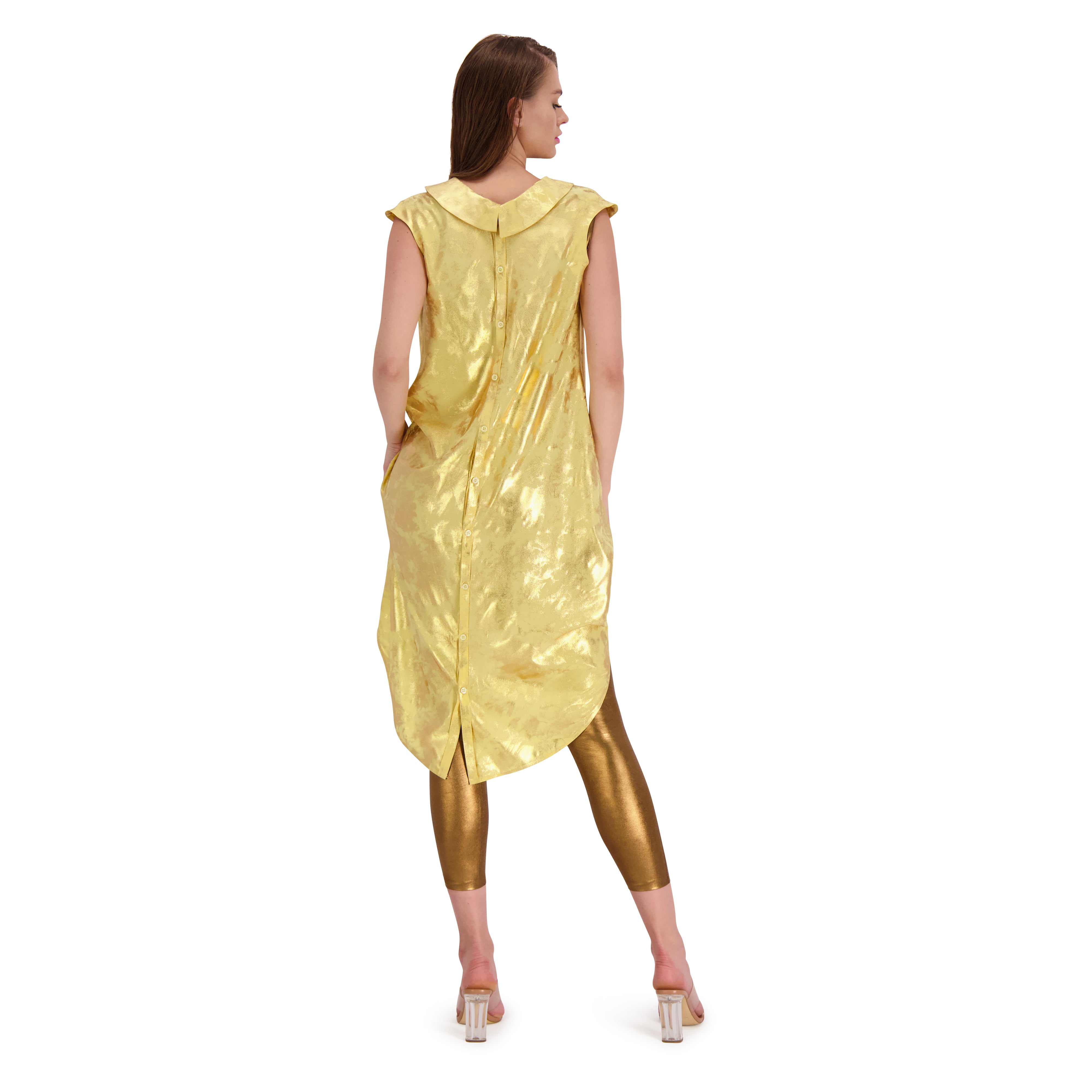 Sundance Gold Shift Dress