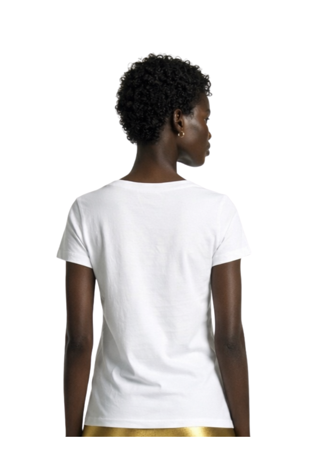 For Women By Women Tee, Gold Text