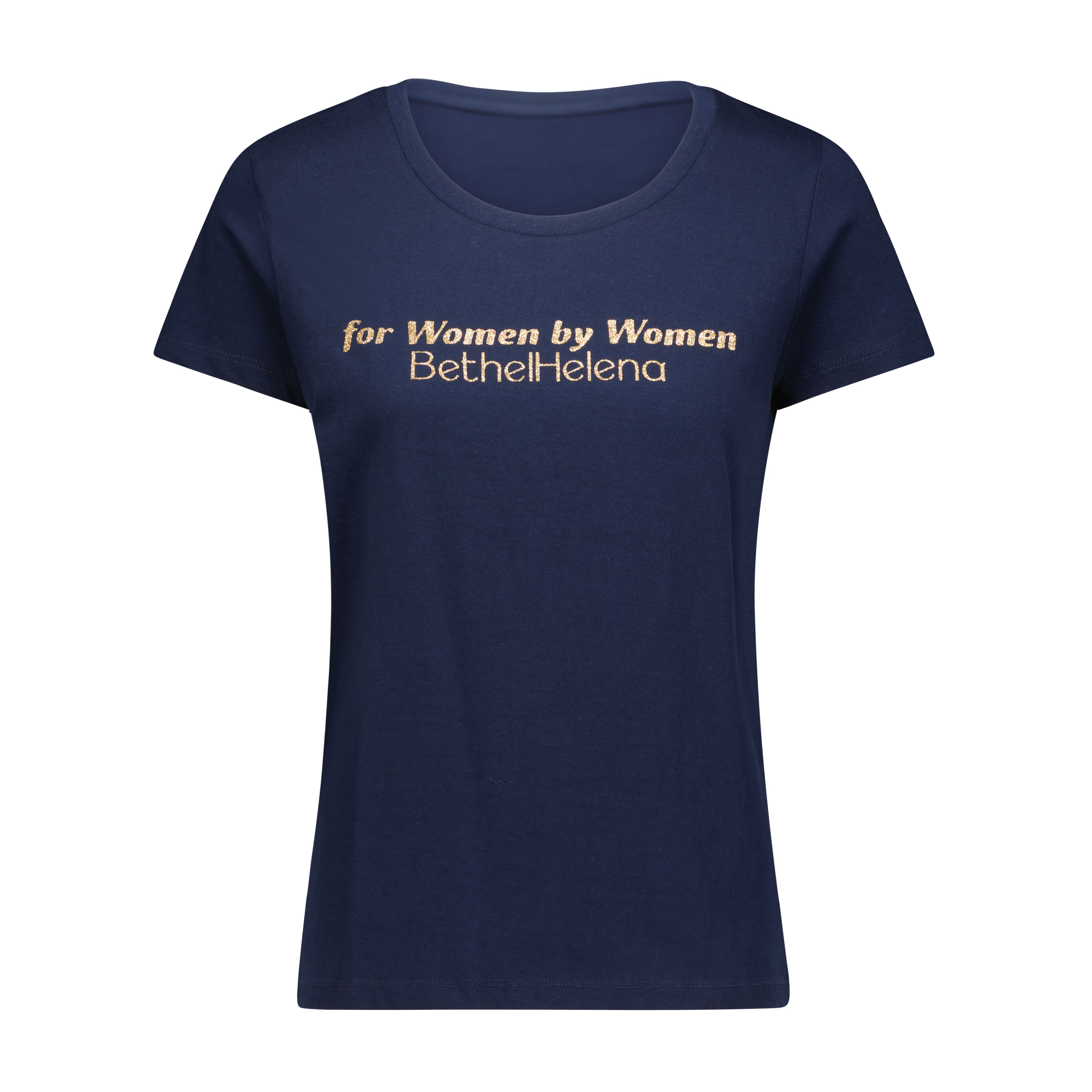 For Women By Women Tee, Gold Text